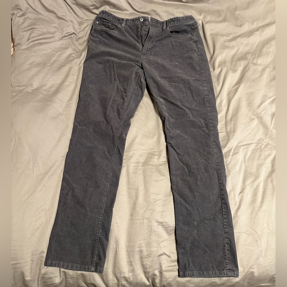 Bonobos Grey Corduroy Trousers